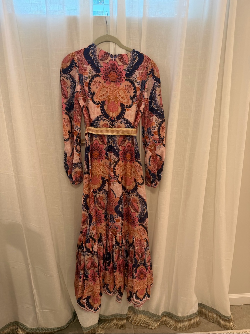 Zimmermann Laurel Long-sleeve Embroidered Midi Dress - Picture 9 of 9